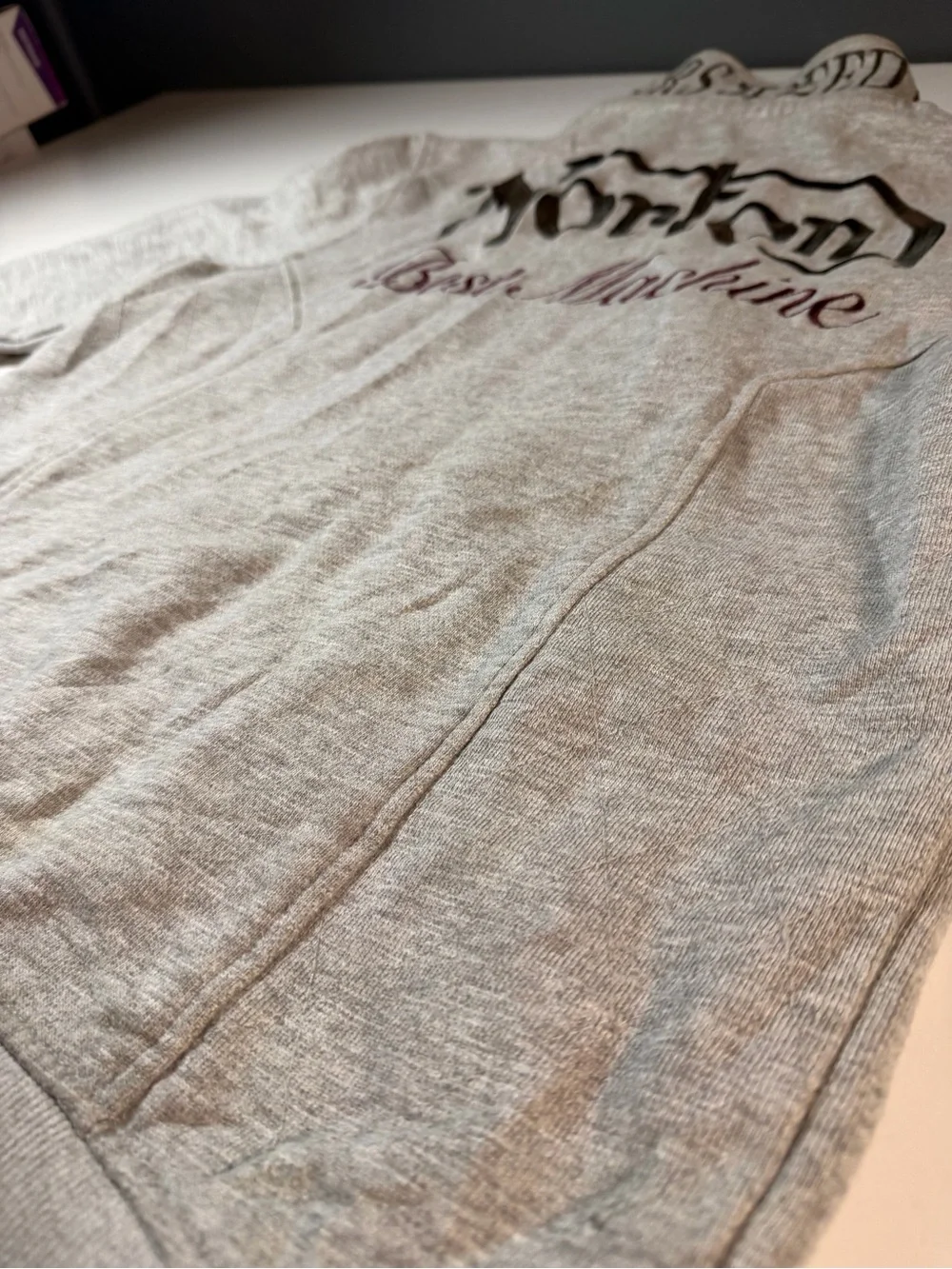 Vintage Norton Motorcycles “Best Machine” Mock Neck Zip Hoodie